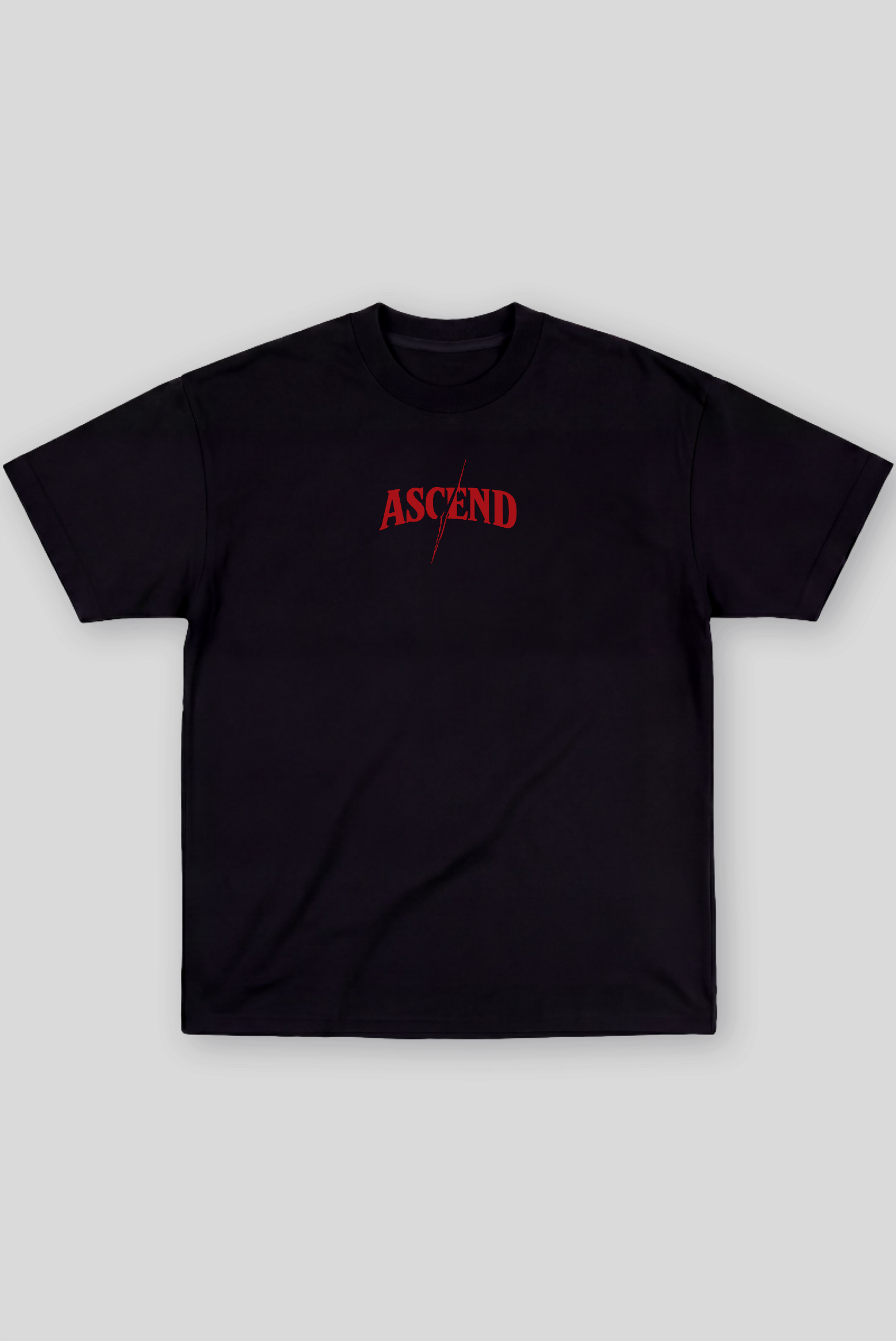 Camiseta Oversized Treino Preta Ascend Cutting Season
