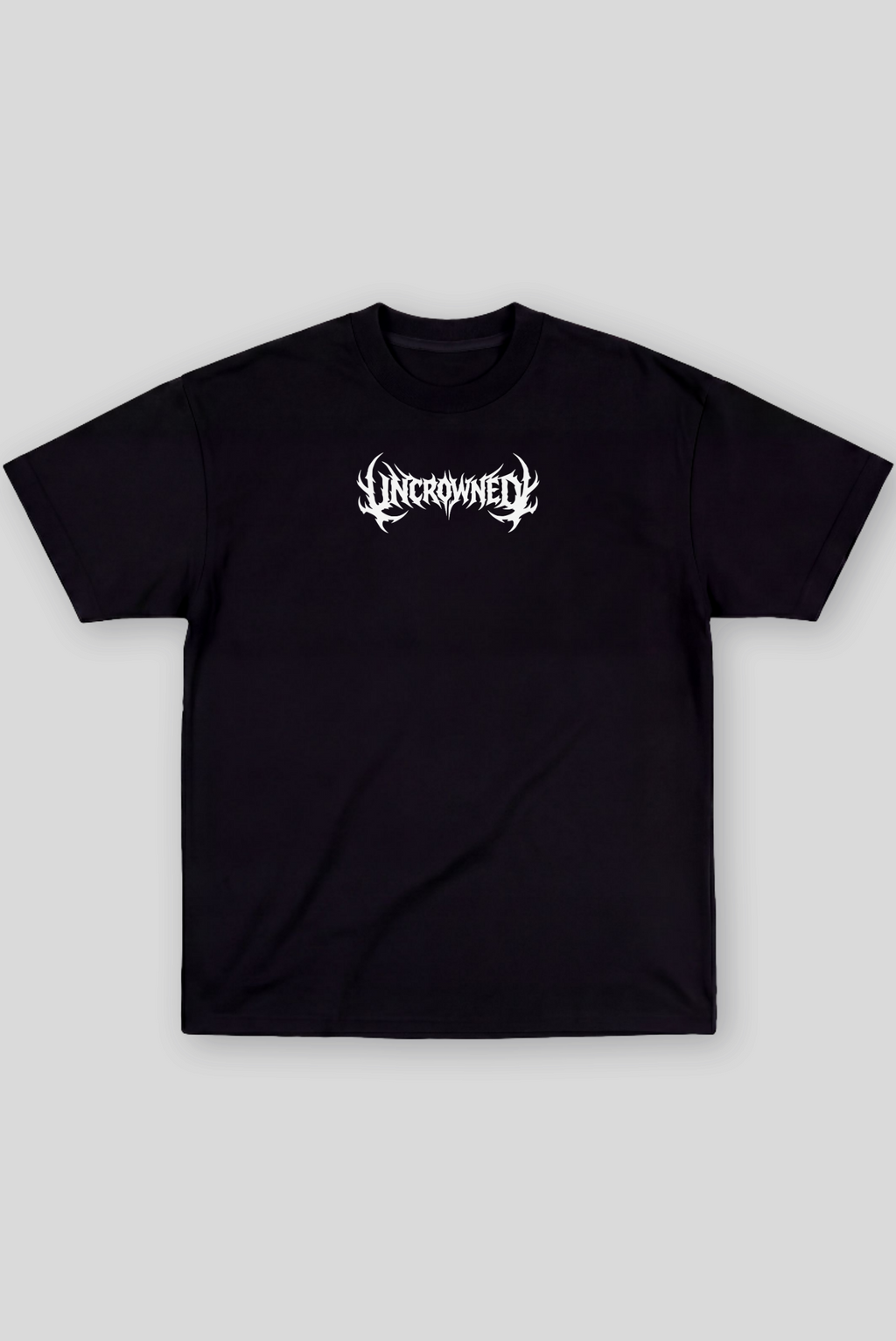 Camiseta Oversized Preta Ascend Uncrowned
