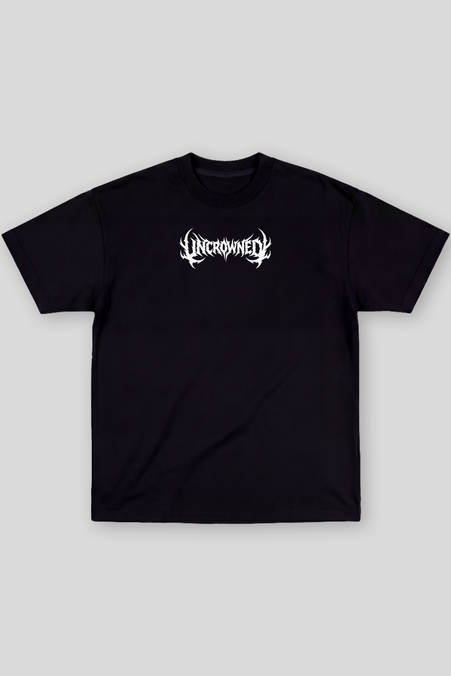 Camiseta Oversized Preta Ascend Uncrowned